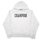 Mens Grey Champion Spellout Hoodie Jumper
