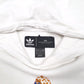 Womens White Adidas Spellout Cropped Gym Her Hoodie Jumper