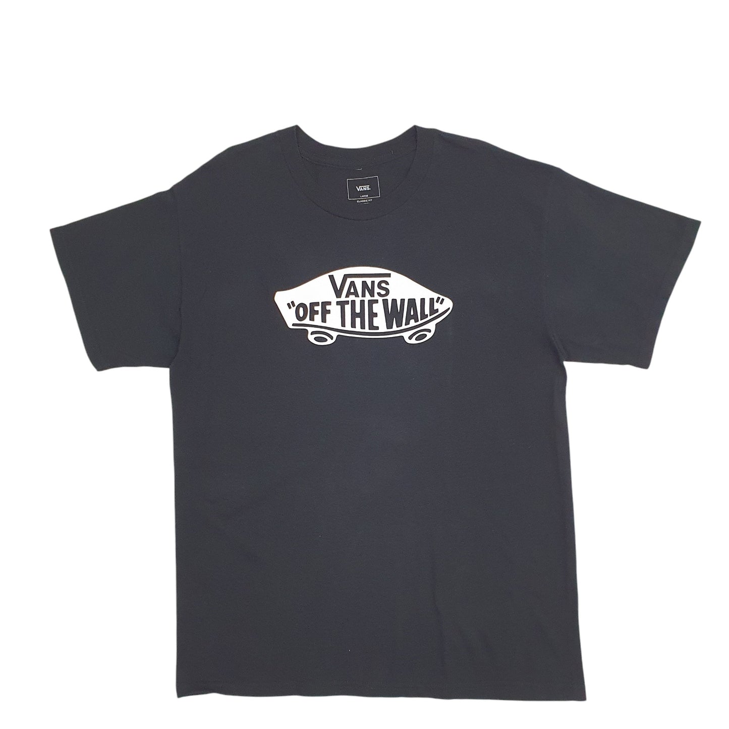Mens Black Vans Off The Wall Short Sleeve T Shirt