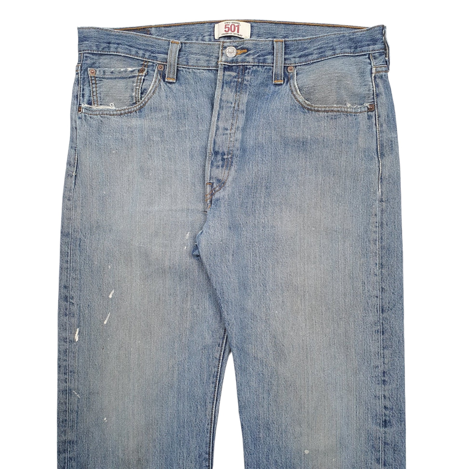 Mens Blue Levis  501 JeansW36 L32