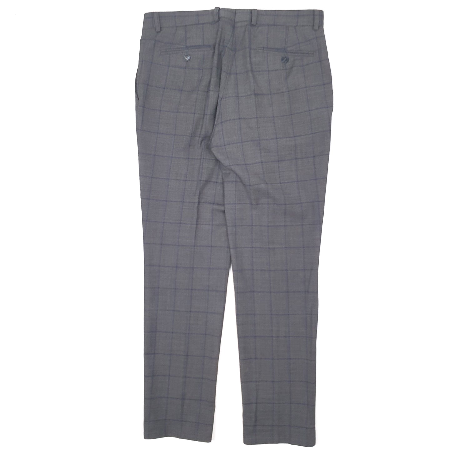 Mens Grey Moss Bros  Formal Trousers