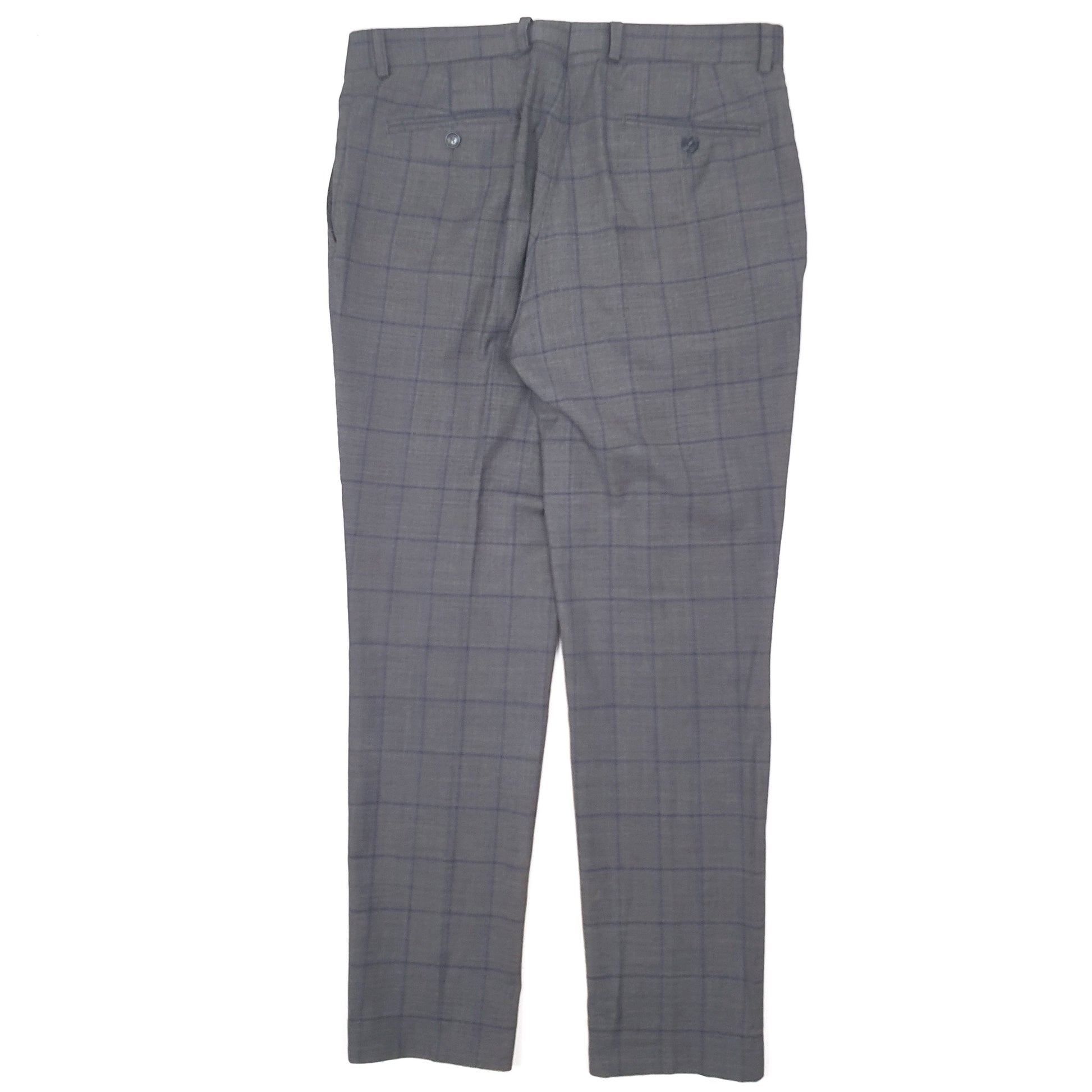 Mens Grey Moss Bros  Formal Trousers