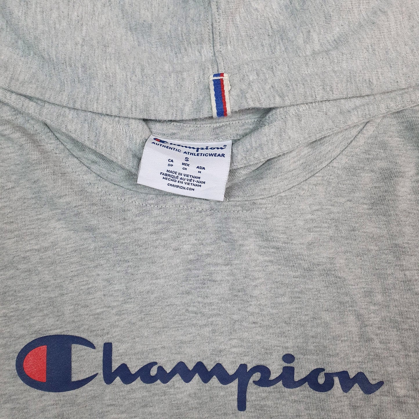 Womens Grey Champion  Hoodie Jumper
