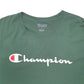 Mens Green Champion Spellout Short Sleeve T Shirt