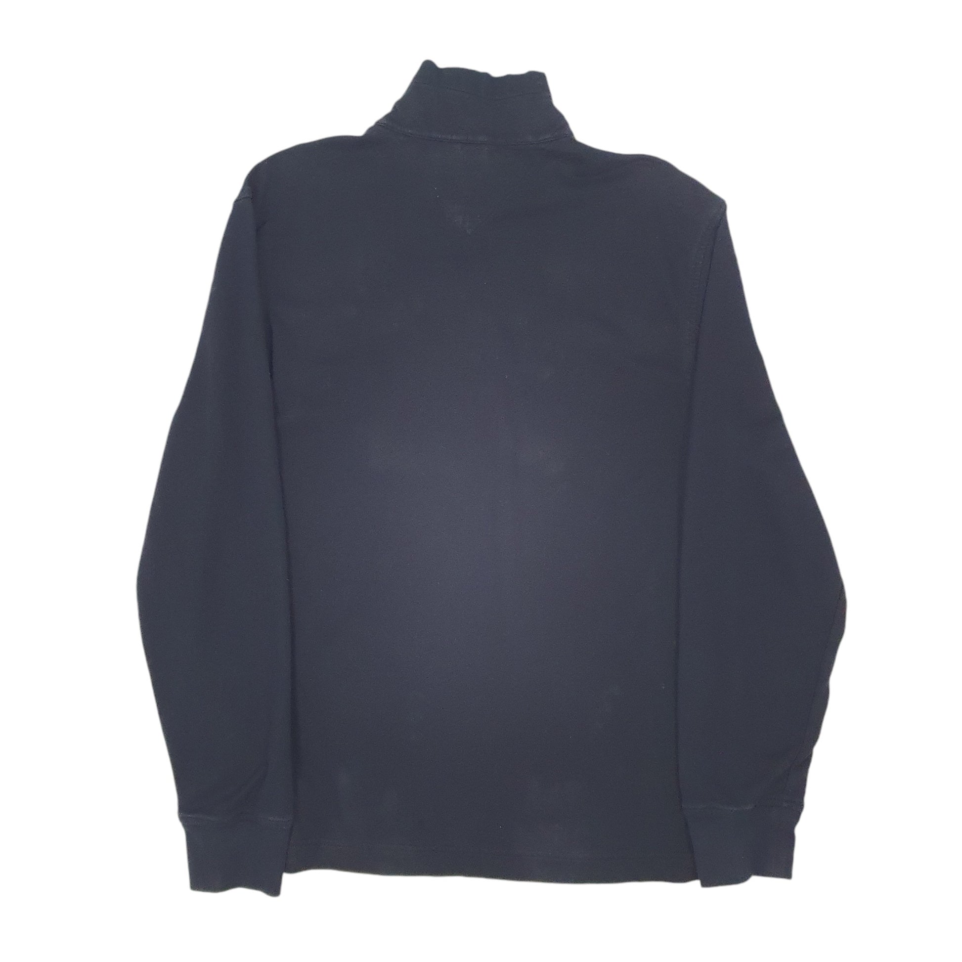 Mens Black Tommy Hilfiger  Quarter Zip Jumper