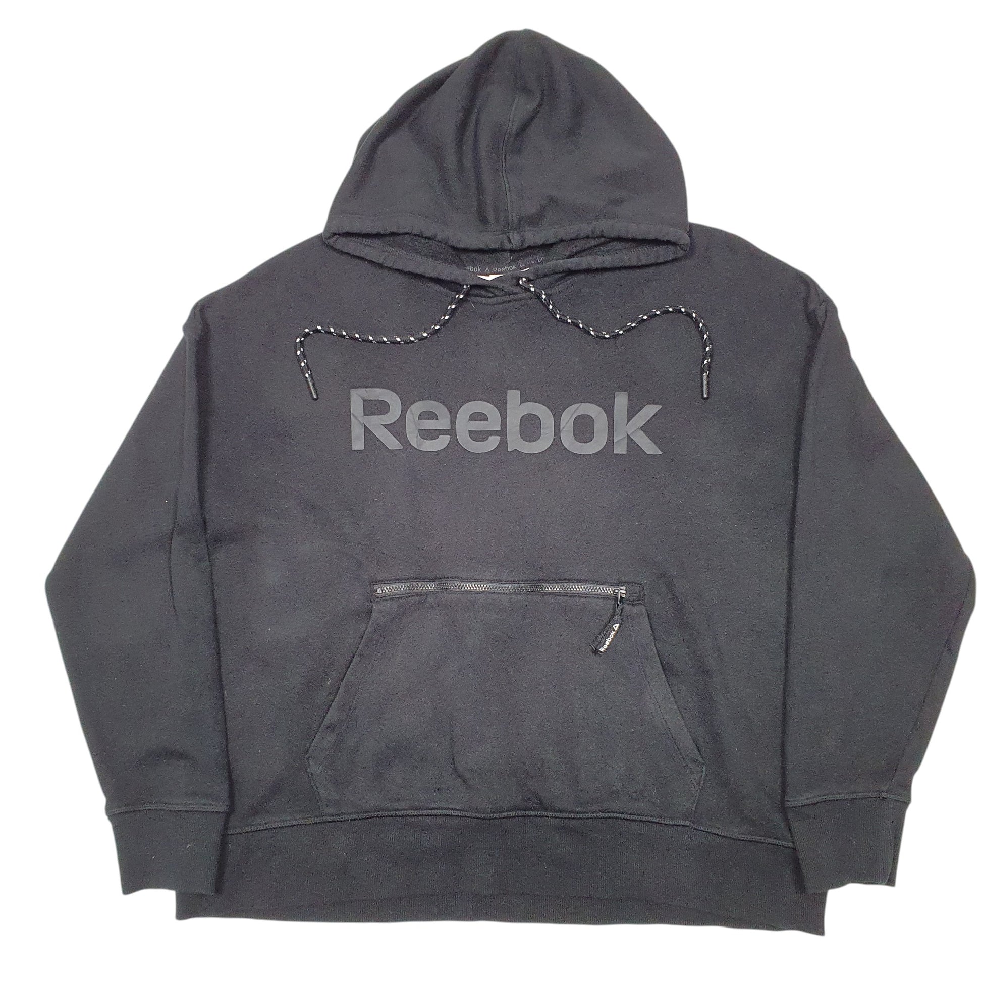 Womens Black Reebok  Hoodie Jumper