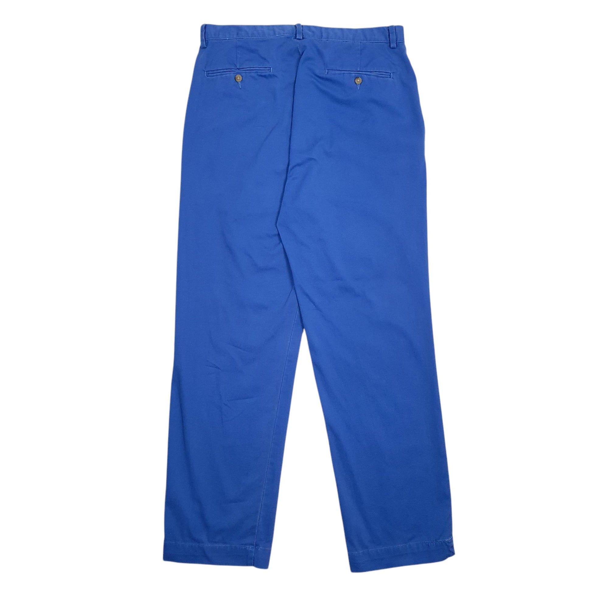 Mens Blue Polo Ralph Lauren Vintage 90s/00s Chino Trousers