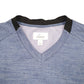 Mens Blue Attack Life Surf Sea Beach Hike Light Sweater V Neck Jumper