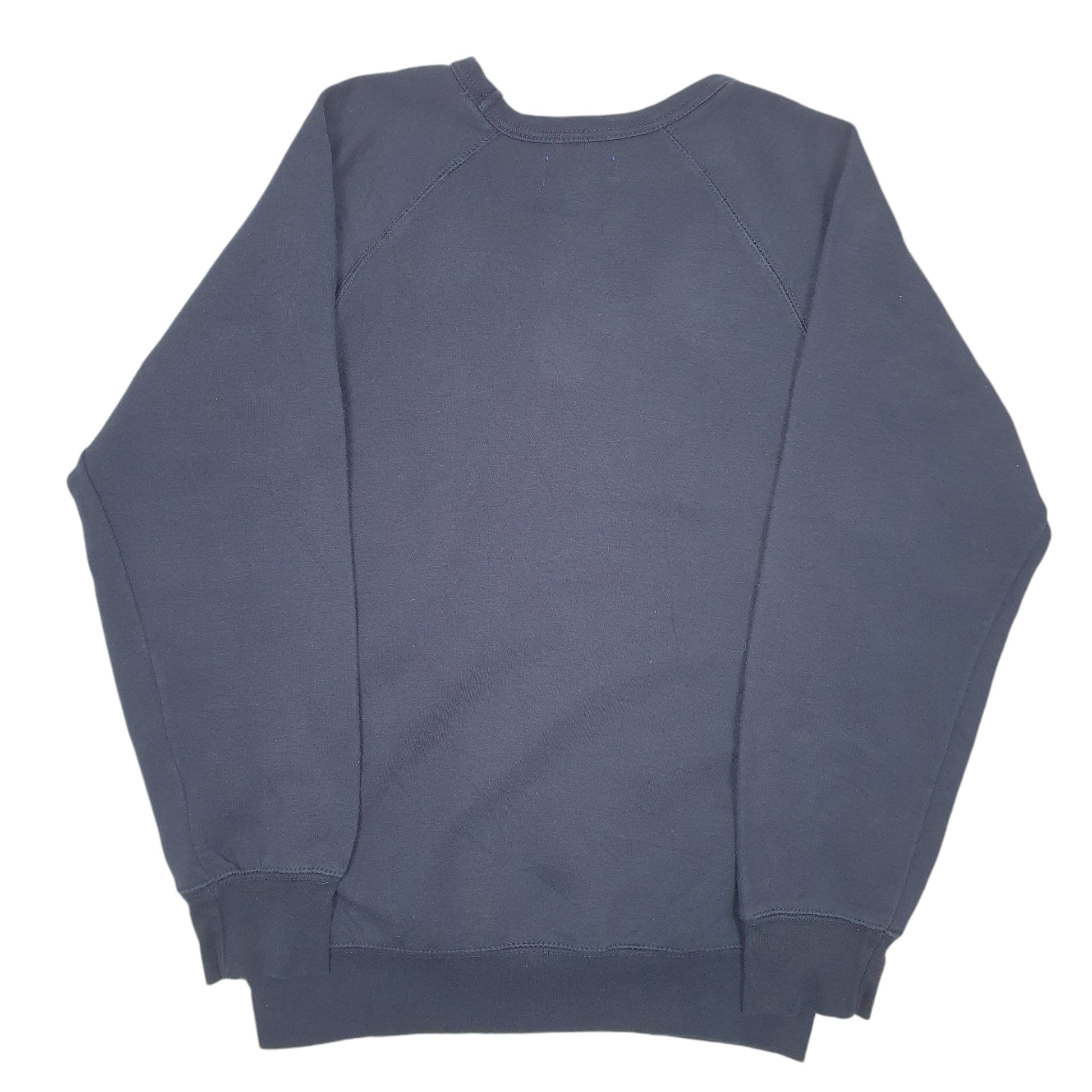 Mens Navy Adidas Raglan Spellout Crewneck Jumper