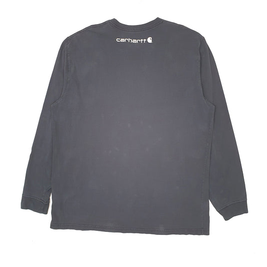 Mens Black Carhartt  Long Sleeve T Shirt