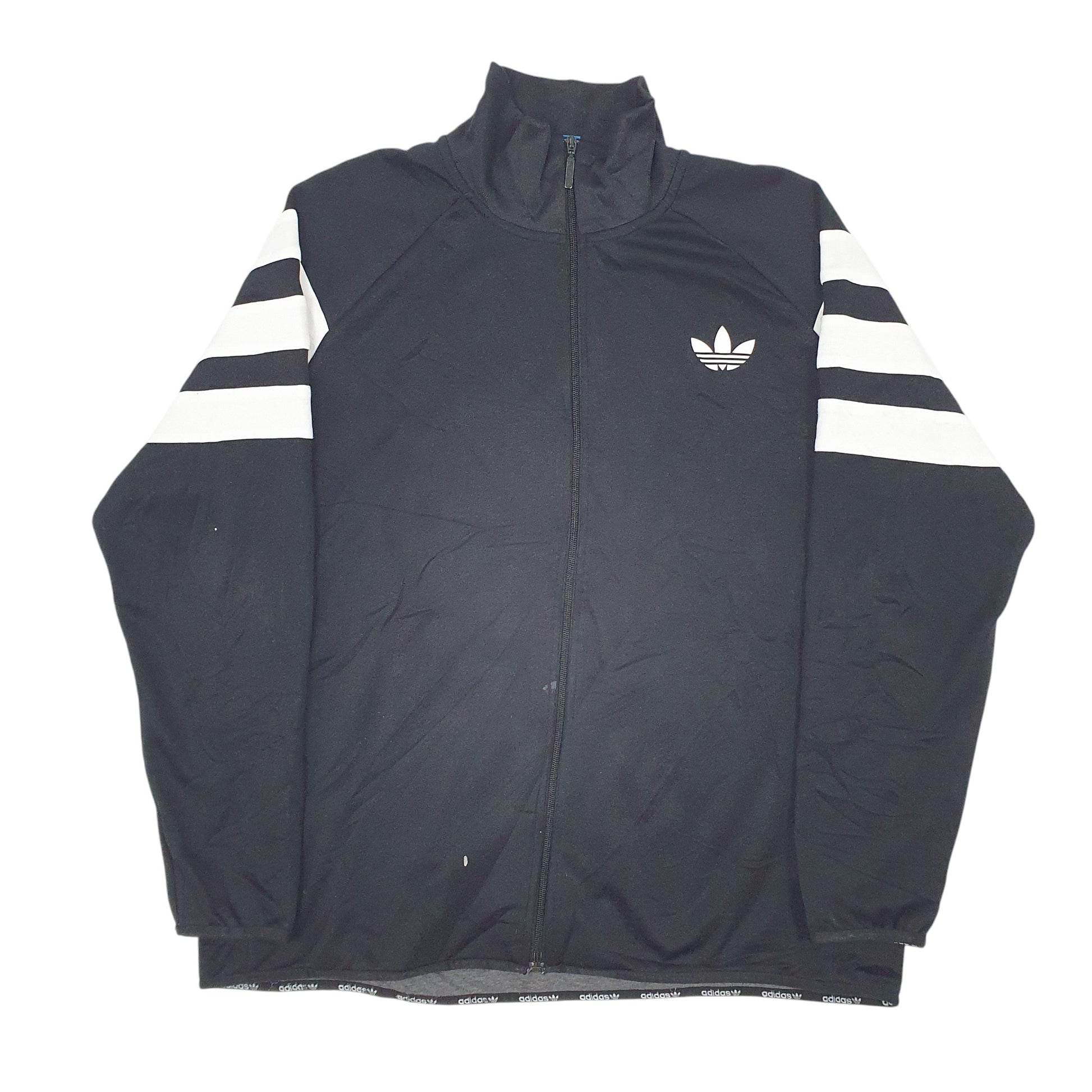 Mens Black Adidas  Quarter Zip Coat