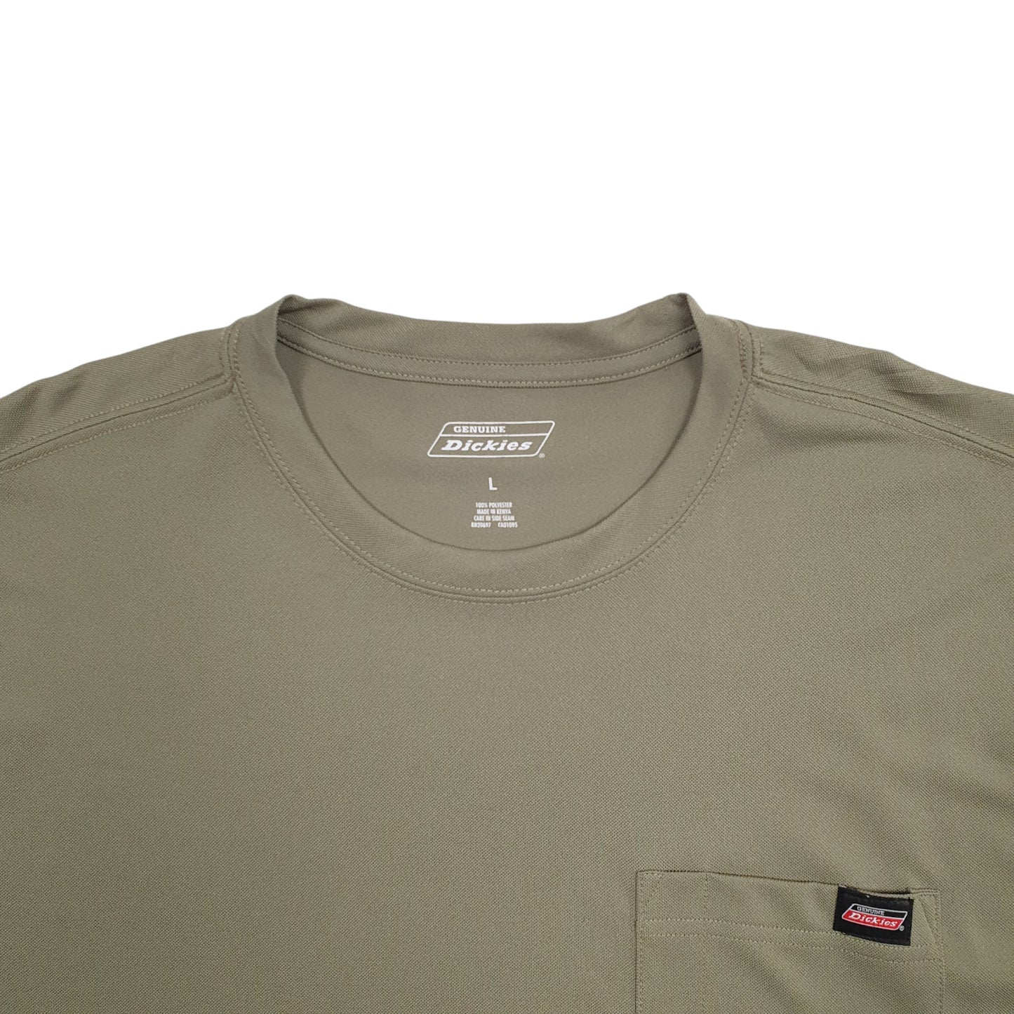 Mens Khaki Dickies  Short Sleeve T Shirt