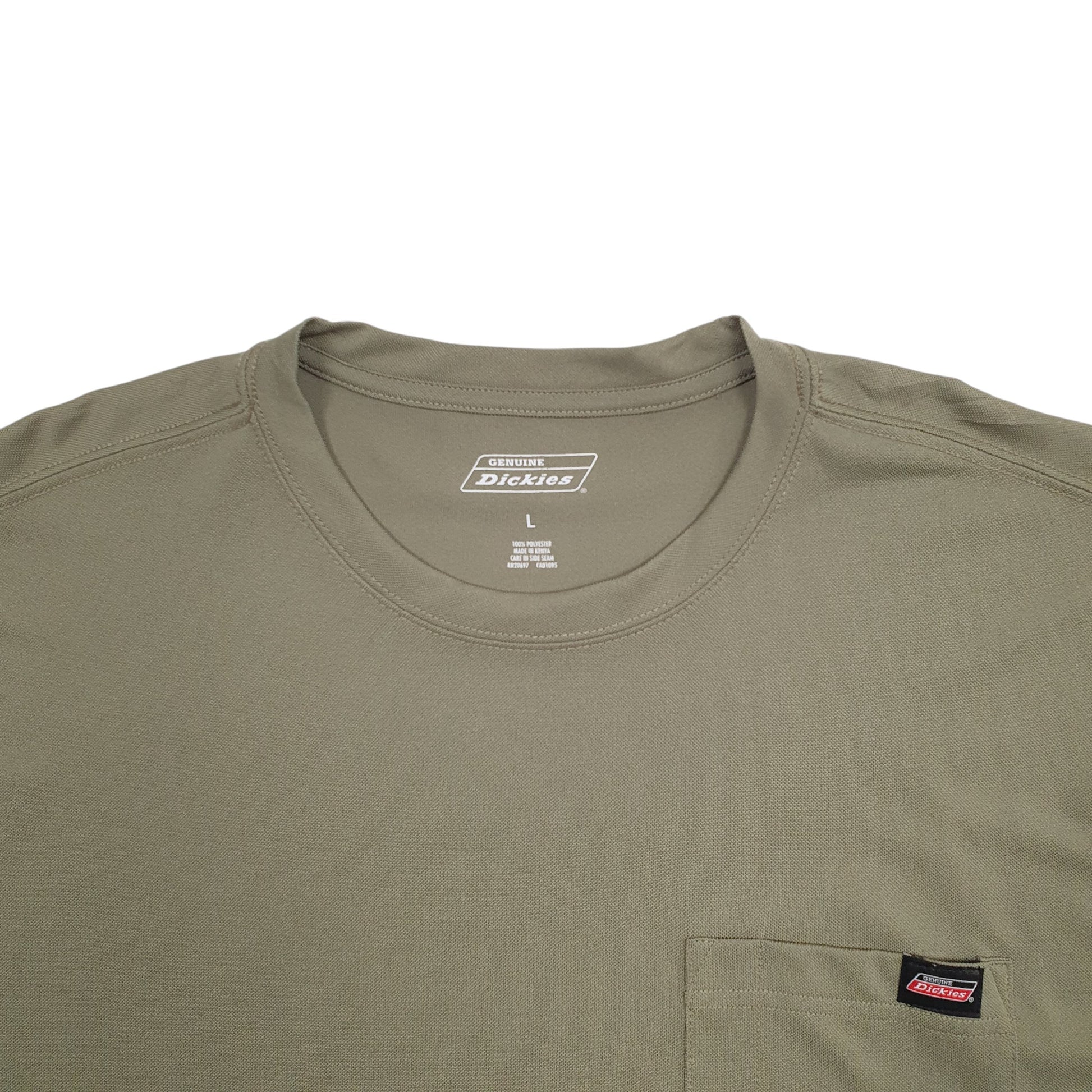 Mens Khaki Dickies  Short Sleeve T Shirt