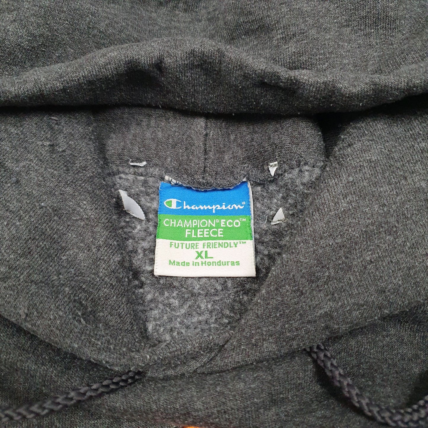 Mens Grey Champion Hawks Basketball USA Spellout Hoodie Jumper