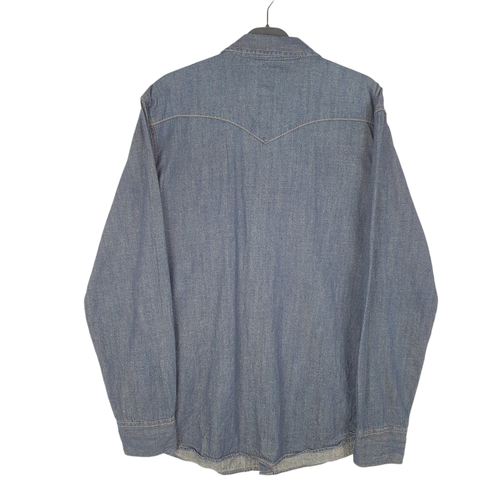 Levis denim shirt pearl snap best sale