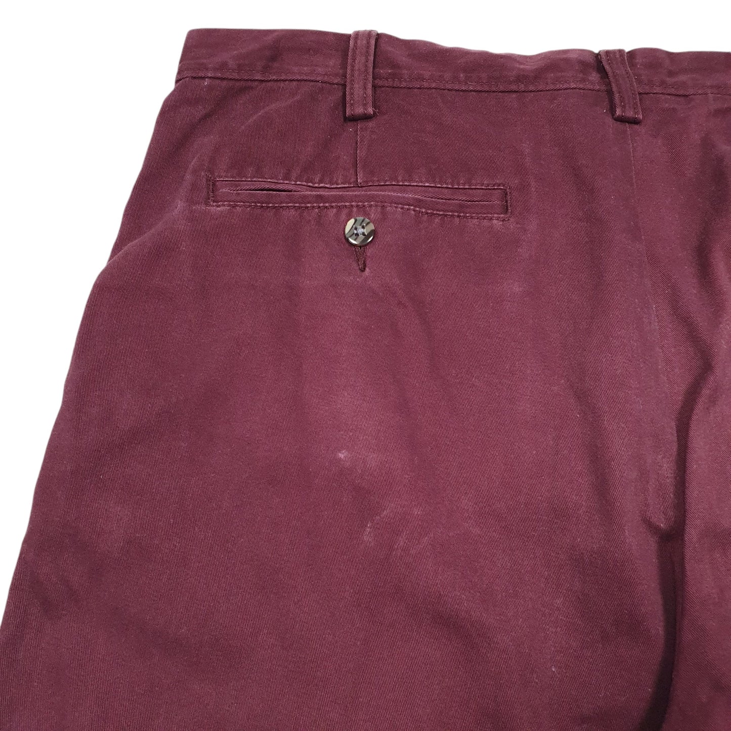 Mens Burgundy Nautica  Chino Shorts