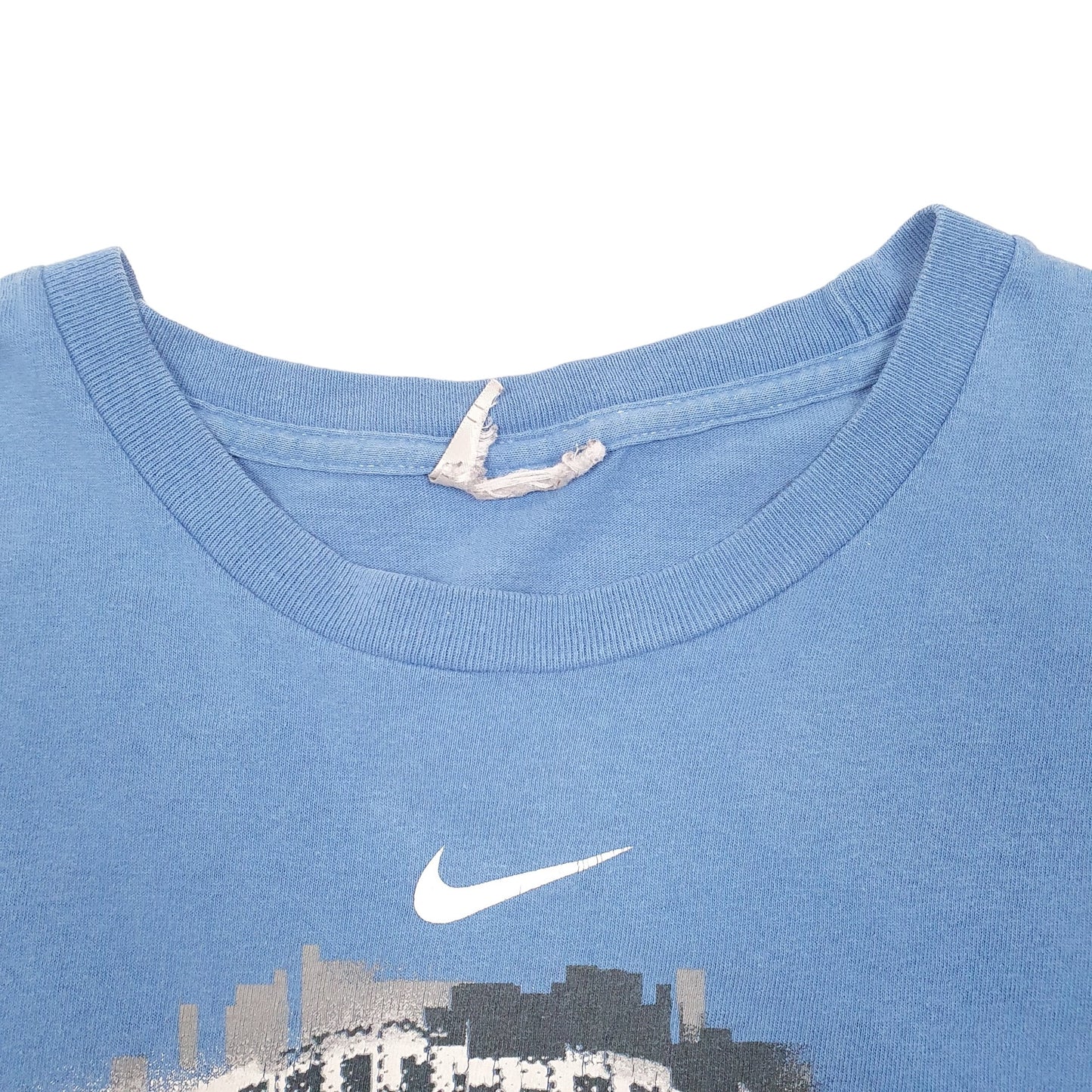 Mens Blue Nike American Football Long Sleeve T Shirt