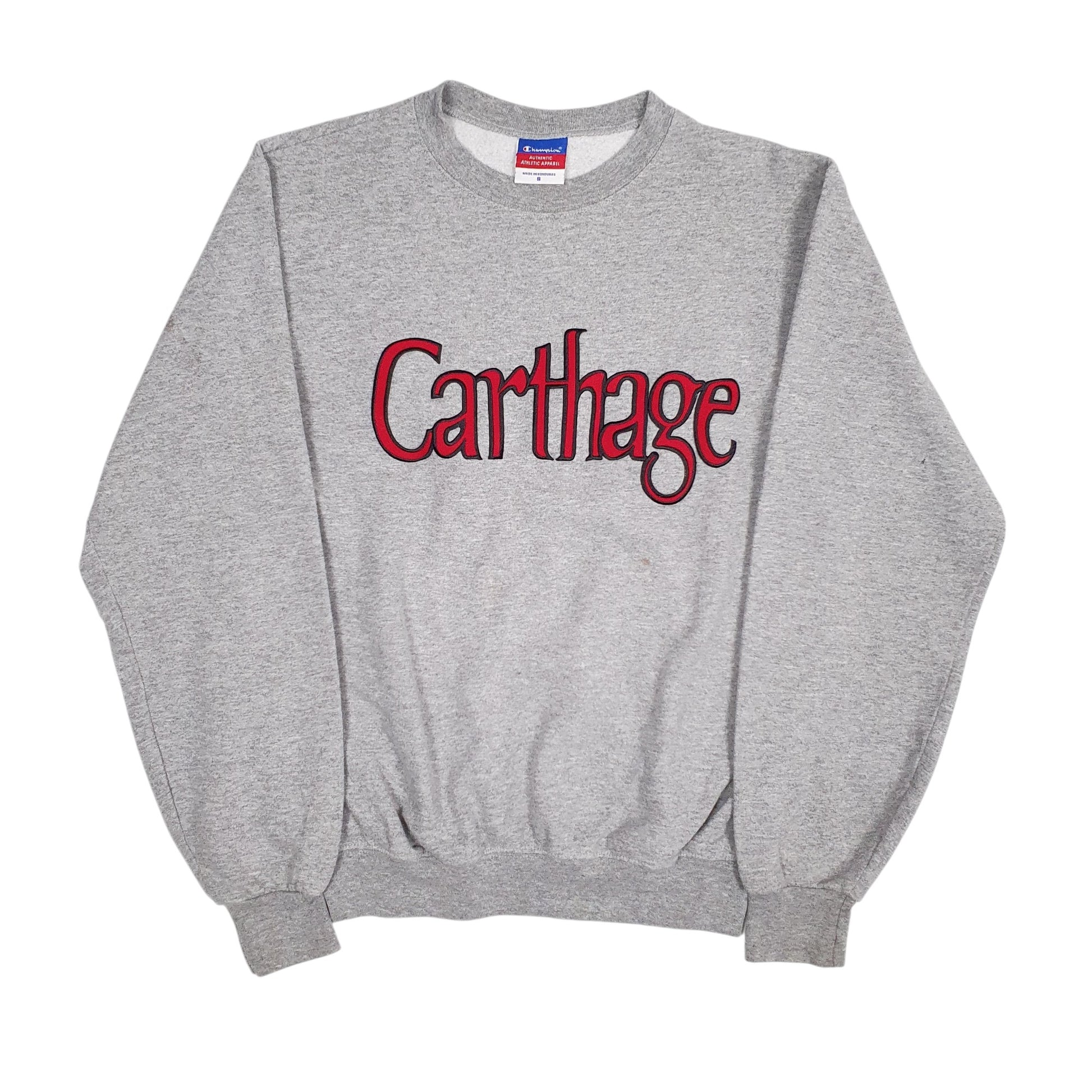 Womens Grey Chanpion Carthage Crewneck Jumper