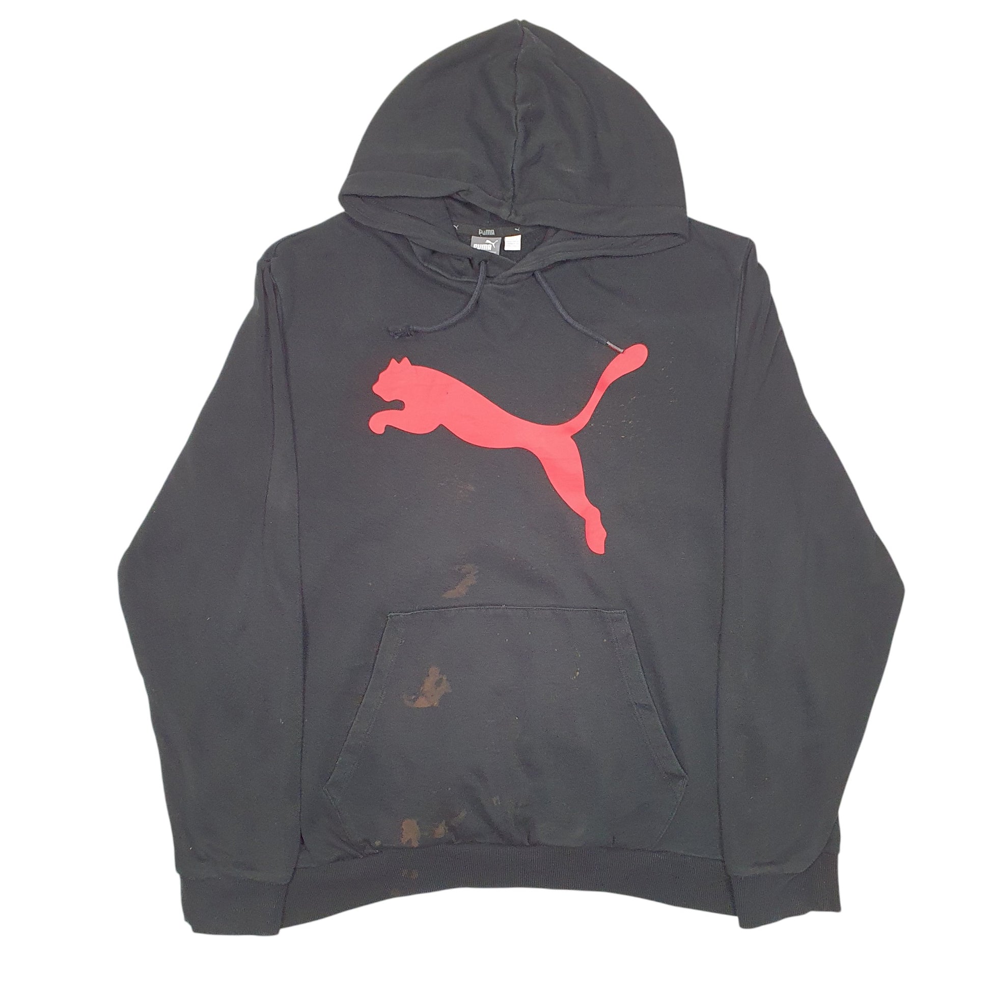Mens Black Puma  Hoodie Jumper