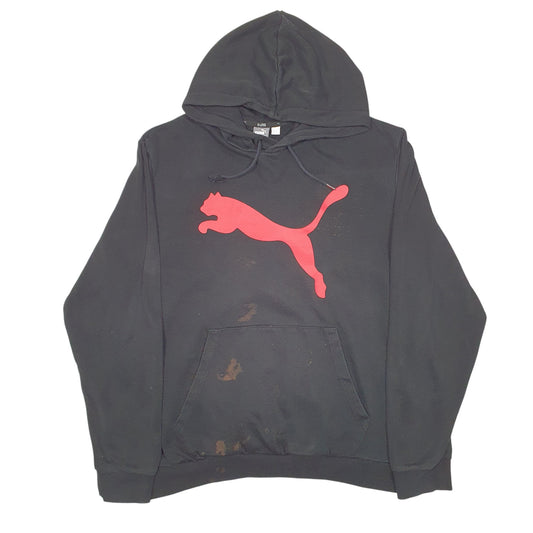 Mens Black Puma  Hoodie Jumper