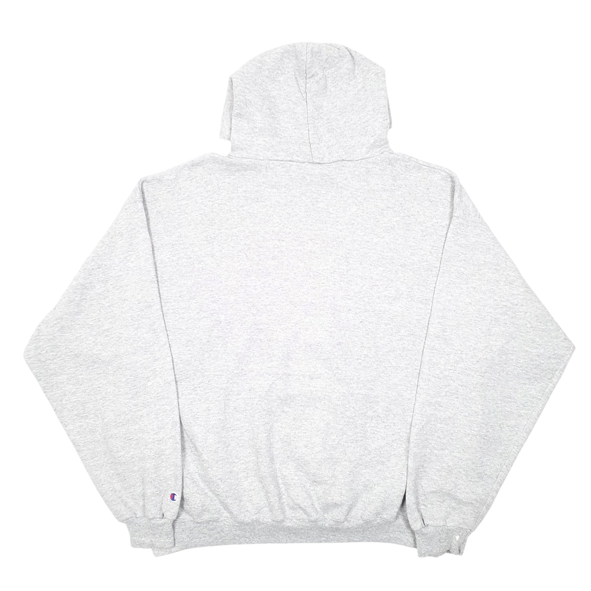 Mens Grey Champion Scots Football USA Spellout Hoodie Jumper