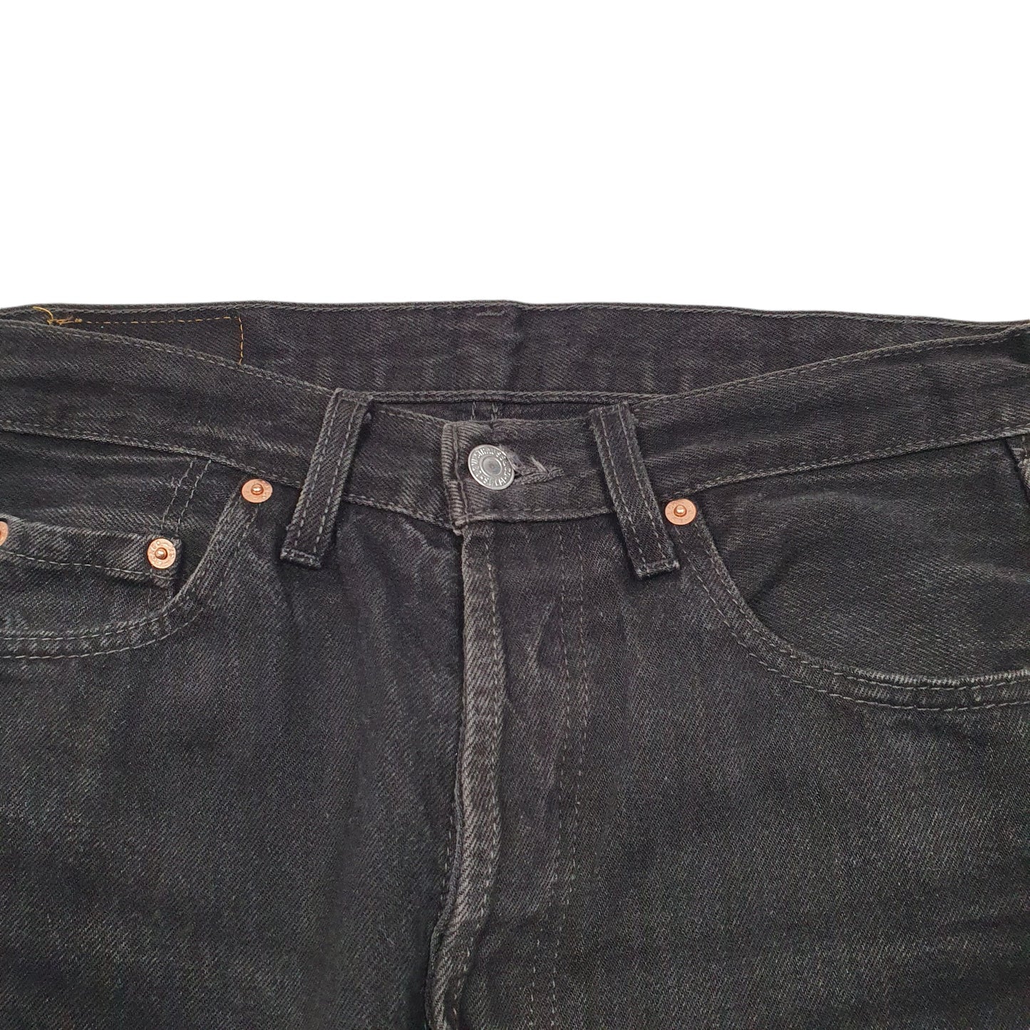 Mens Black Levis Vintage 90s 501 JeansW30 L32
