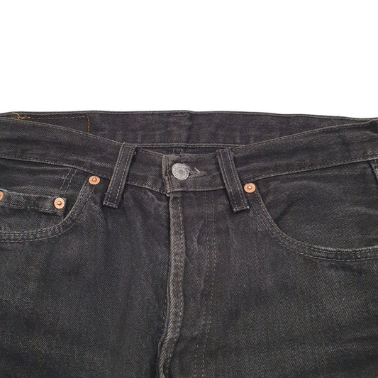 Mens Black Levis Vintage 90s 501 JeansW30 L32