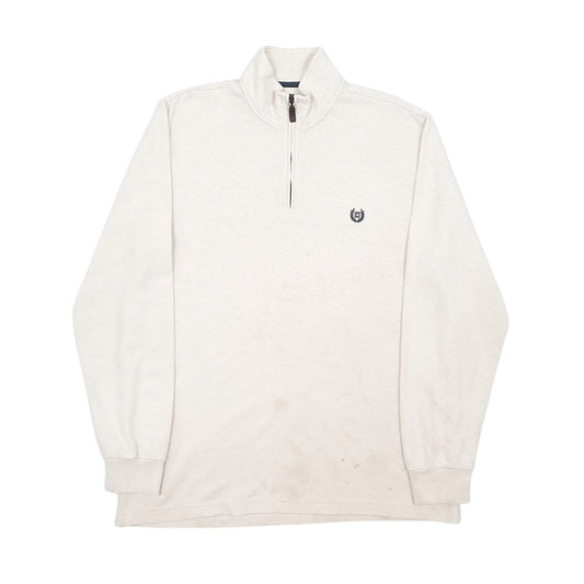 Mens Cream Ralph Lauren  Quarter Zip Jumper