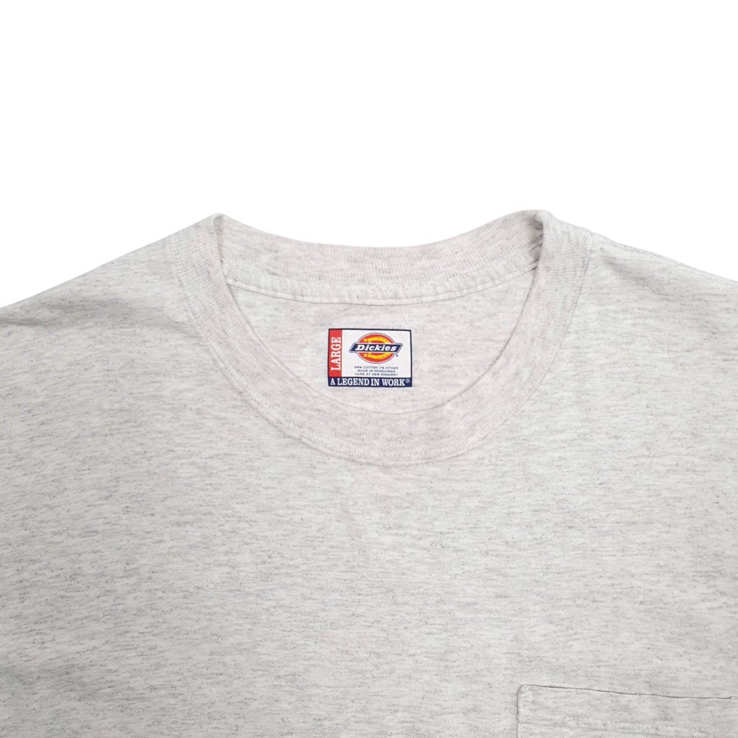 Mens Grey Dickies Pocket Short Sleeve T Shirt