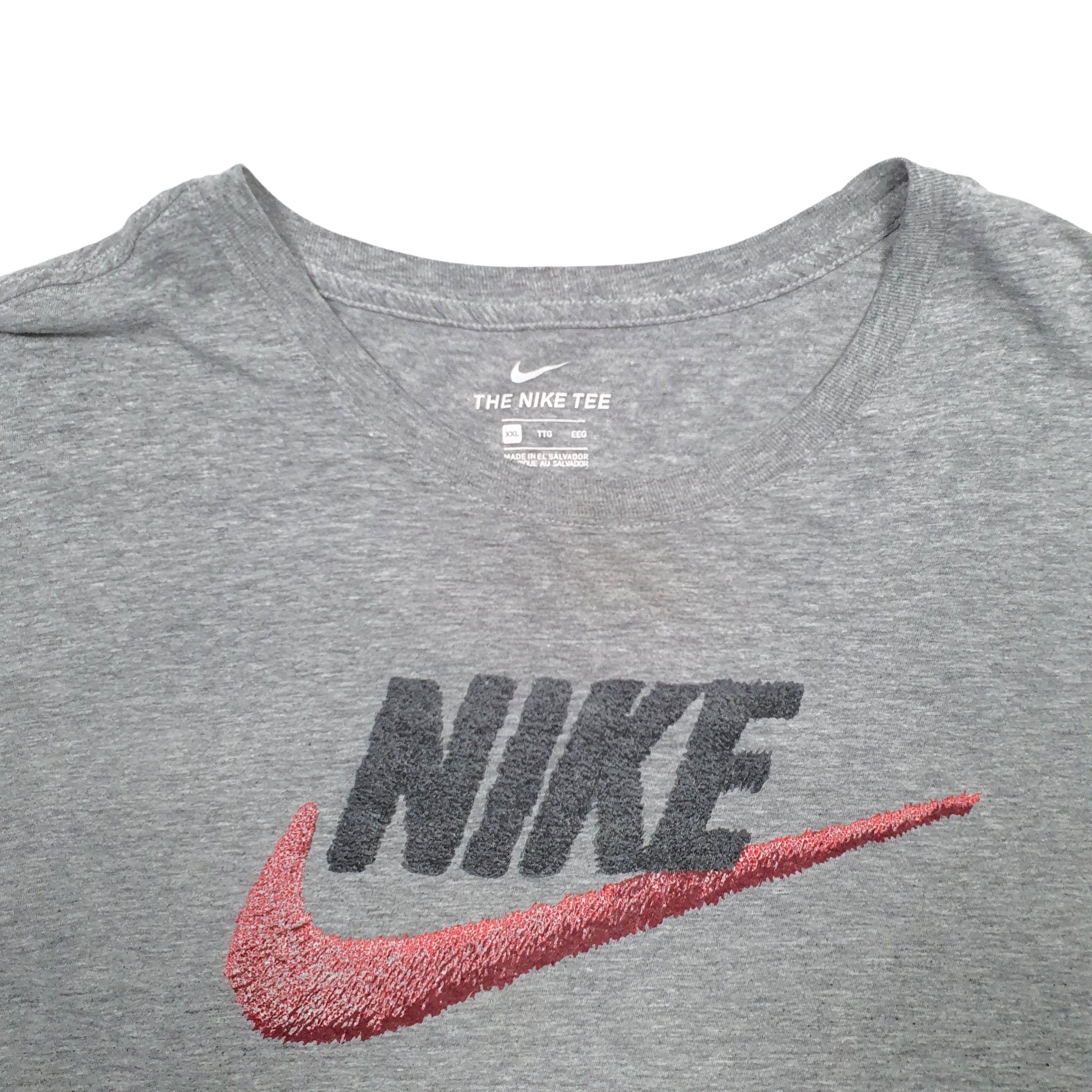 Mens Grey Nike Spellout Short Sleeve T Shirt