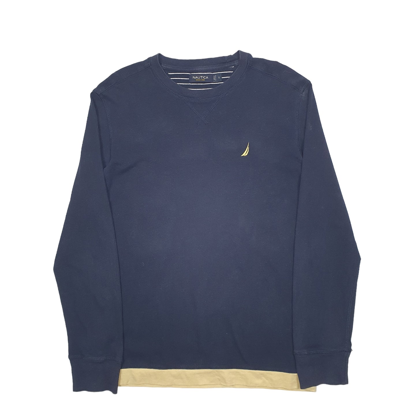 Mens Navy Nautica  Crewneck Jumper