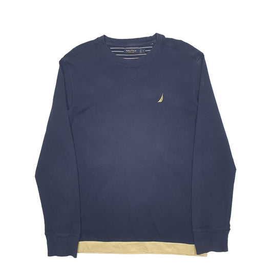 Mens Navy Nautica  Crewneck Jumper