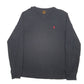 Mens Black Polo Ralph Lauren V Neck Long Sleeve T Shirt