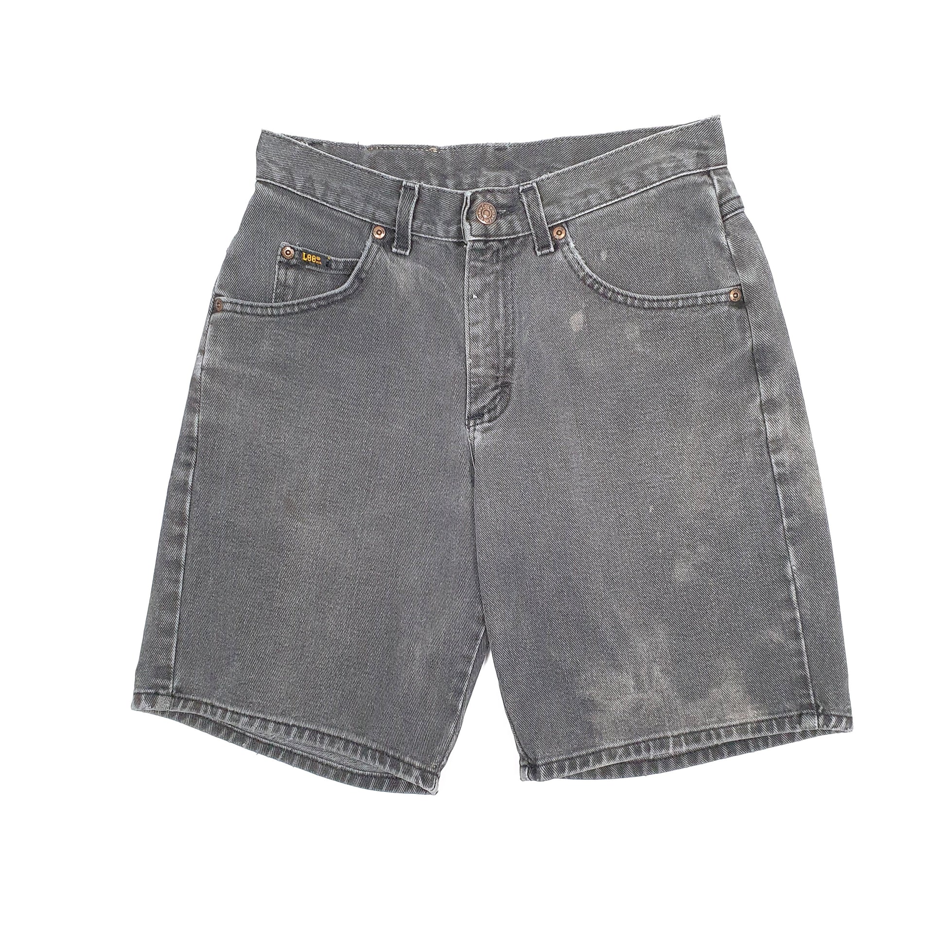 Mens Grey Lee  Denim Shorts