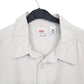 Mens Beige Levis Vintage Dry Goods Overshirt Work Long Sleeve Shirt