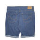 Womens Blue Levis Stretch Fit Denim Shorts