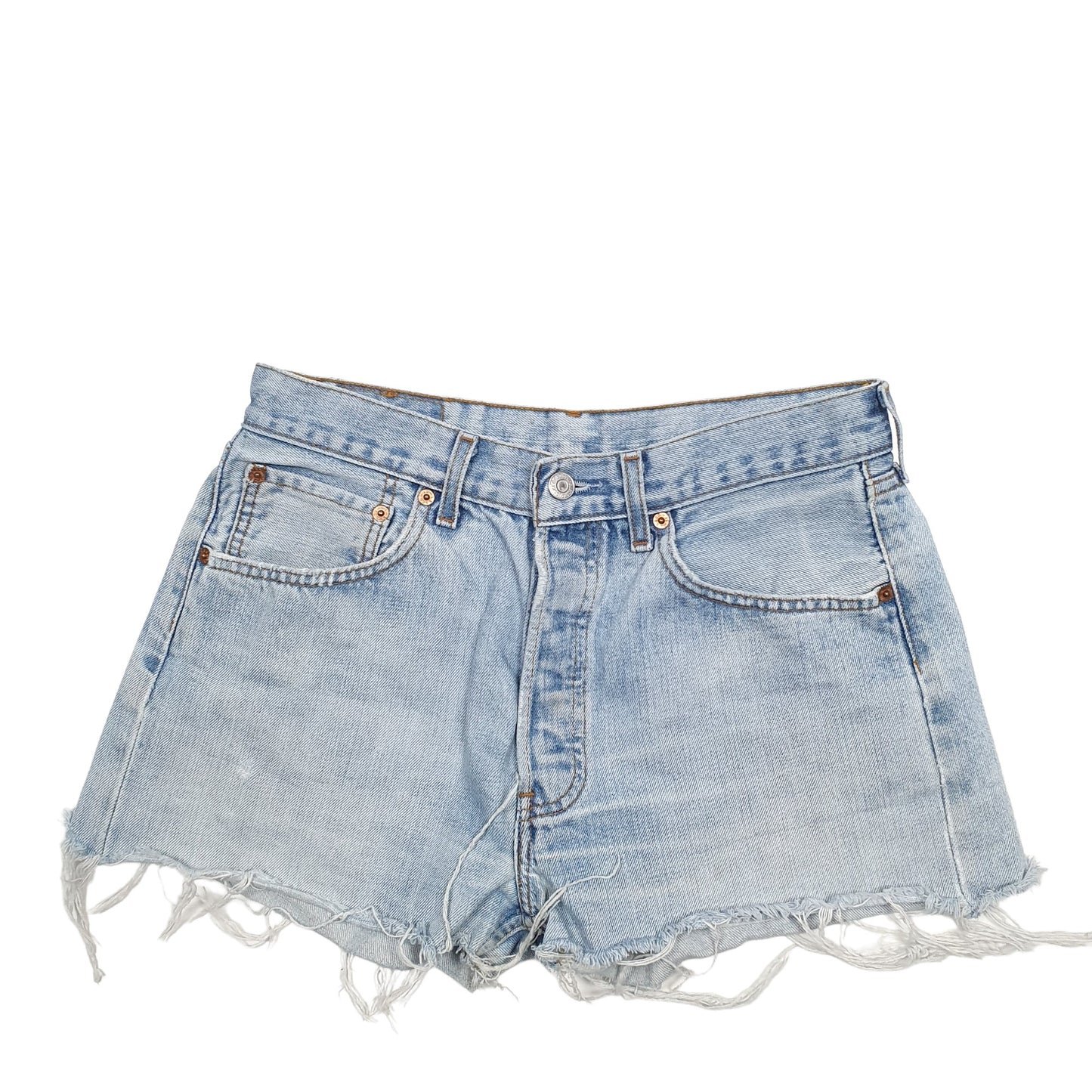 Womens Blue Levis 501 Denim Jorts Denim Shorts