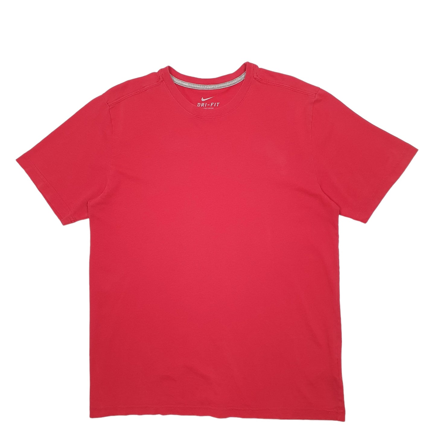 Mens Red Nike Dri-Fit Running Short Sleeve T Shirt