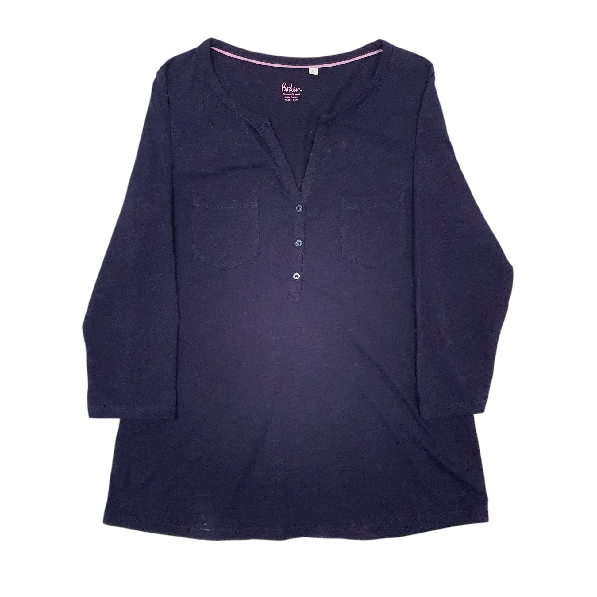 Womens Navy Boden Blouse Long Sleeve T Shirt