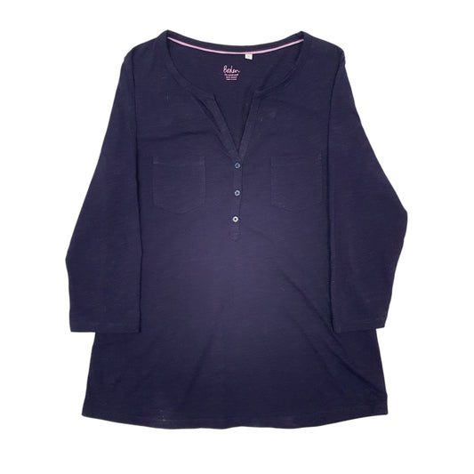 Womens Navy Boden Blouse Long Sleeve T Shirt