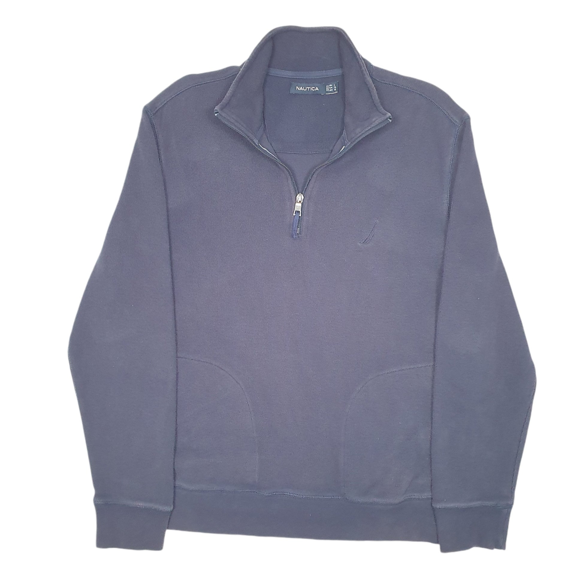 Mens Navy Nautica  Quarter Zip Jumper