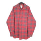 Mens Red L.L.Bean Tall Chamois Overshirt Shacket Long Sleeve Shirt