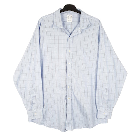 Mens Blue Brooks Brothers  Long Sleeve Shirt