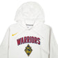 Mens White Nike Warriors Hoodie Jumper