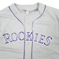 Mens Grey Unbranded MLB Colorado Rockies Jersey Short Sleeve T Shirt