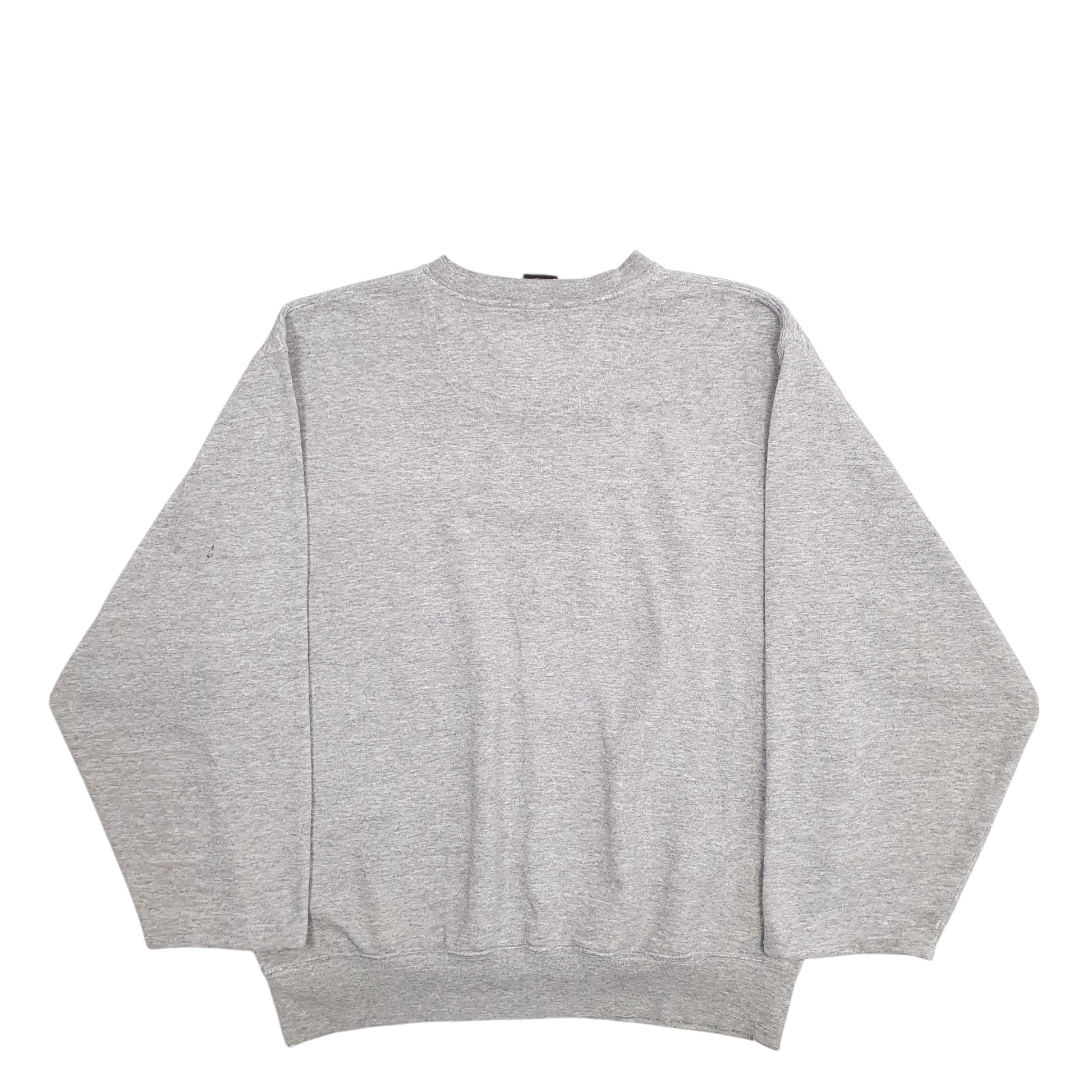 Mens Grey Nike Stanford Spellout 2000's Crewneck Jumper