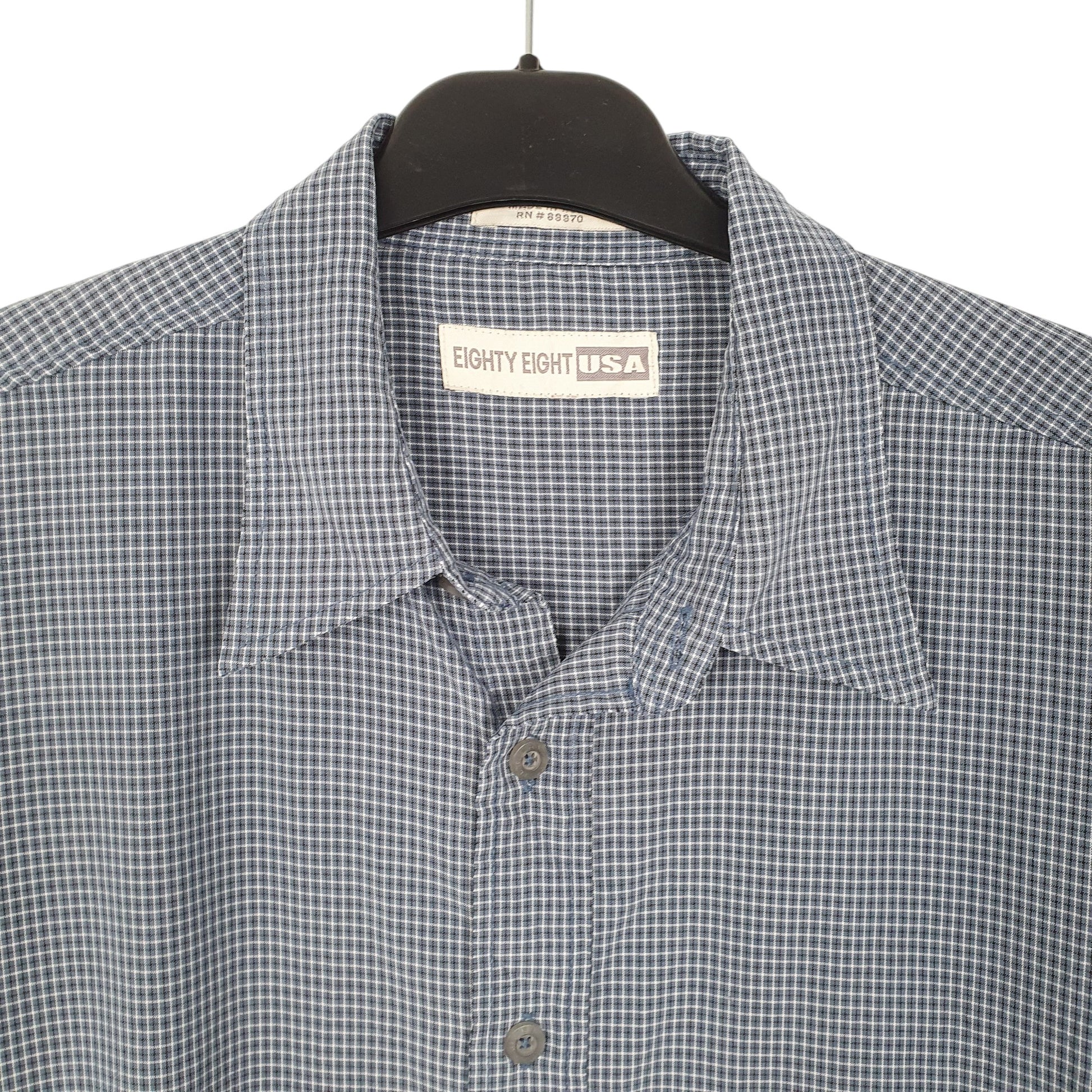 Mens Blue Eighty Eight USA  Short Sleeve Shirt