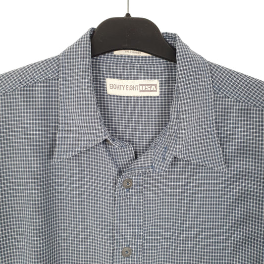 Mens Blue Eighty Eight USA  Short Sleeve Shirt