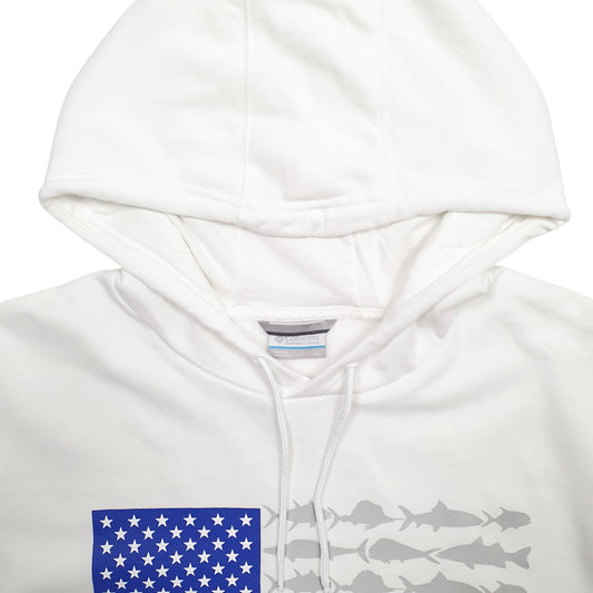 Mens White Columbia PFG Fishing Hoodie Jumper