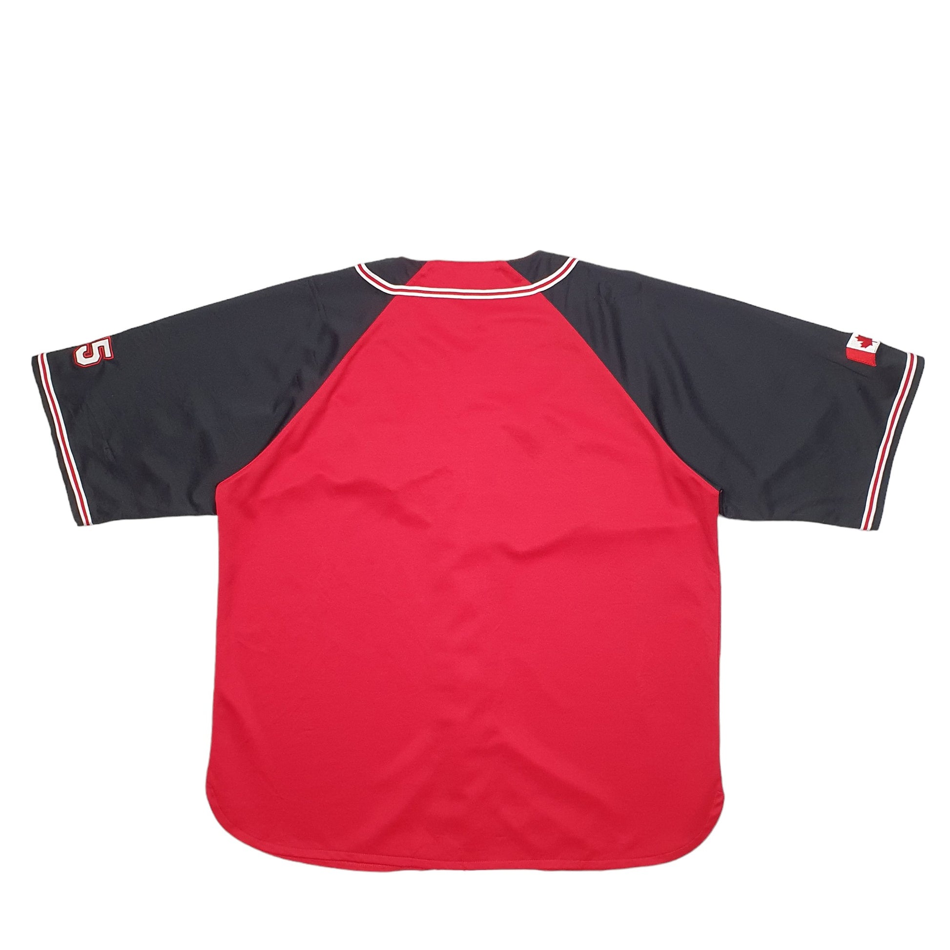 Mens Red Teepee Baseball Jersey Canada Short Sleeve T Shirt
